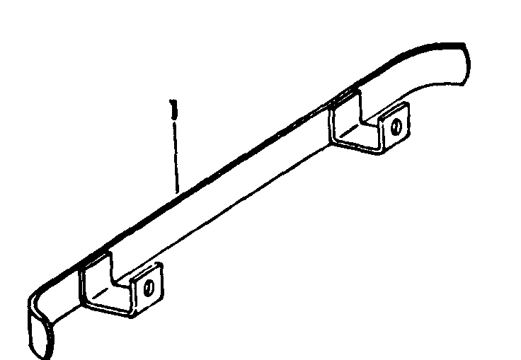 Front Bumper Diagram and Parts List for CADET85 (86-0340023U-0340025U-0340026U-0340029U-0340030U-0340032U-0340033U)(1975 & Since) Cub Cadet Lawn Tractor